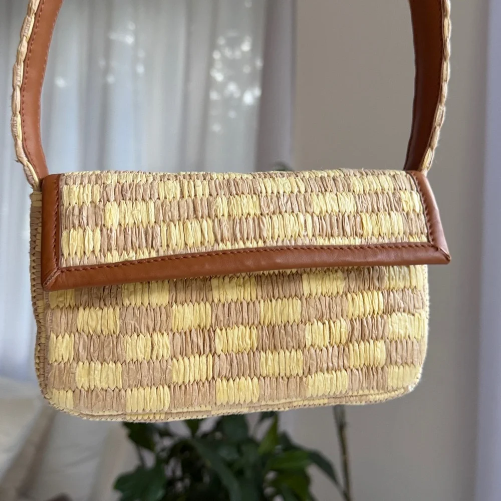 Anthropologie Straw Mini Bag - Picture 3 of 7